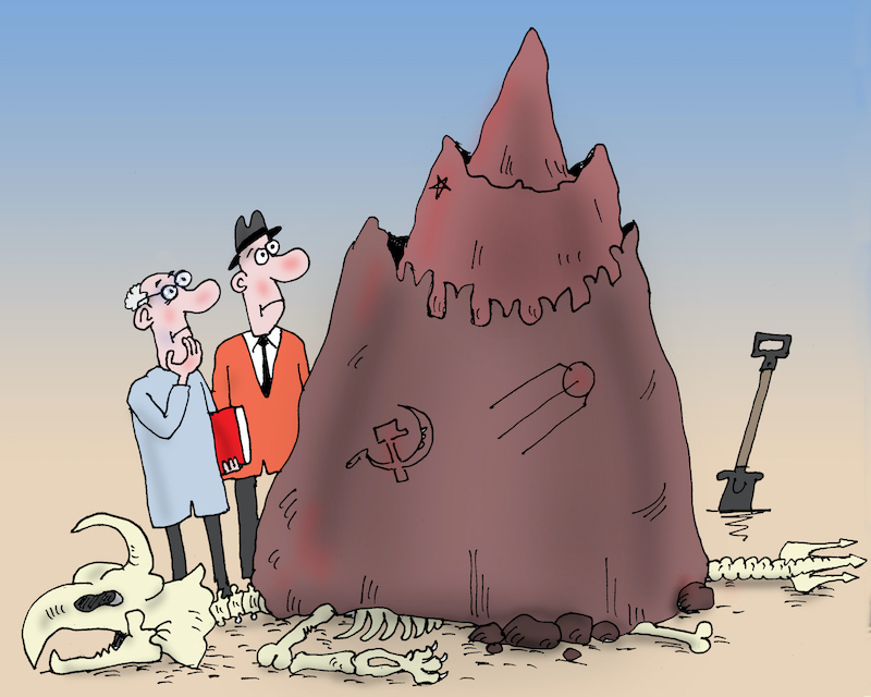 Когда исчезнет украина. Карикатуры на историю Украины динозавр.